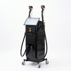Macchina per la depilazione laser a diodi 808nm a doppio manipolo per salone professionale