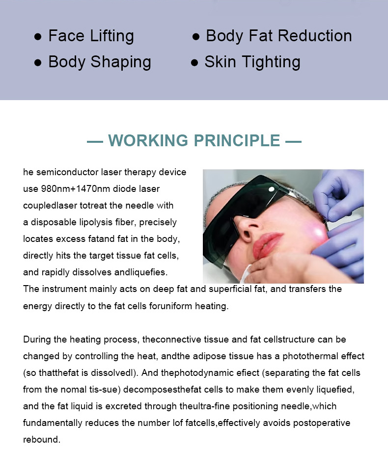 macchina lipolisi laser a diodi