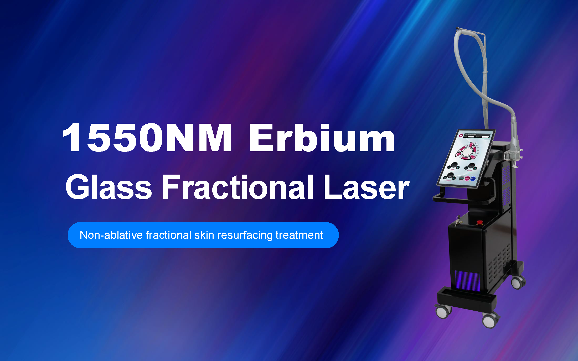 Macchina laser frazionaria in vetro Erbium da 1550 nm