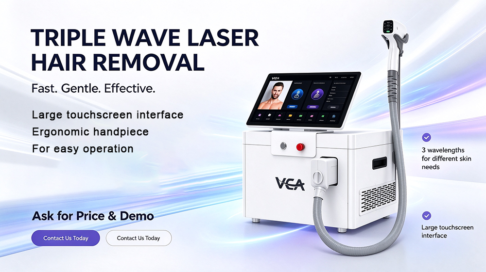 Ultima macchina per la depilazione laser a diodi 808nm per cliniche di bellezza professionali