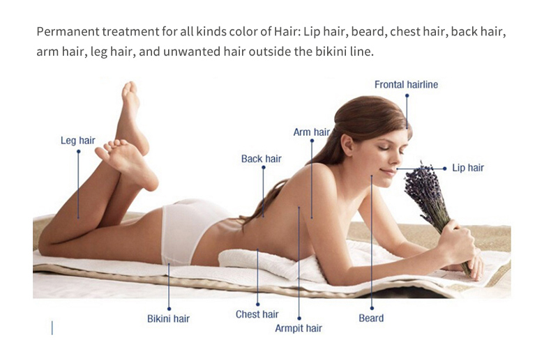 Macchina a diodo per la depilazione laser