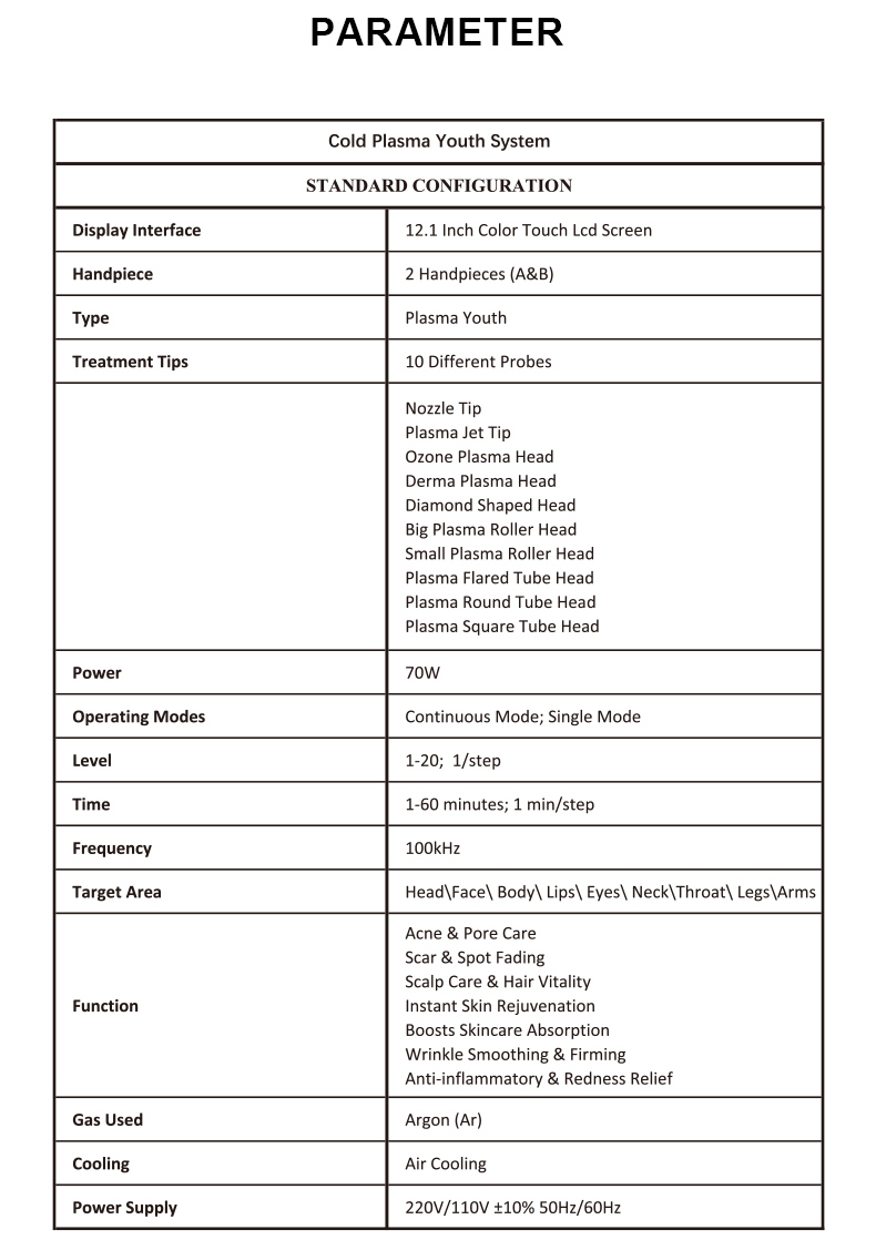 Macchina per plasma freddo