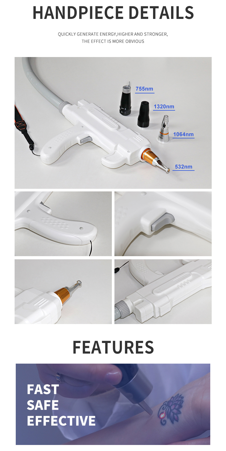 Macchina per la rimozione del tatuaggio