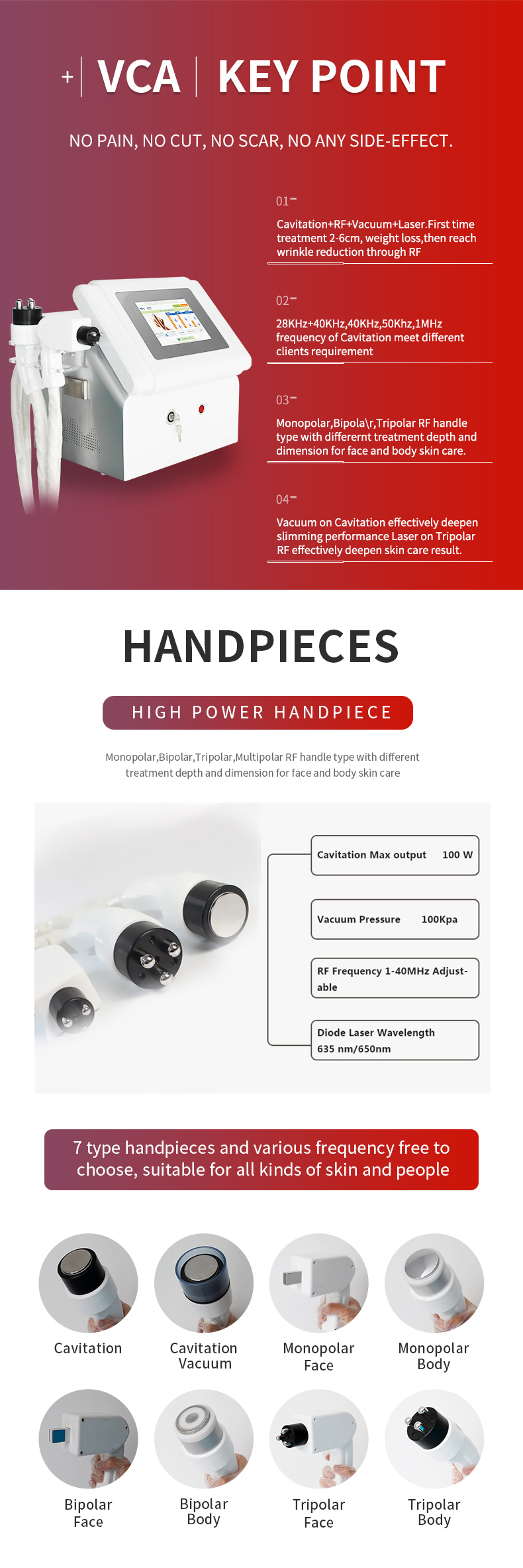 sistema di cavitazione sottovuoto