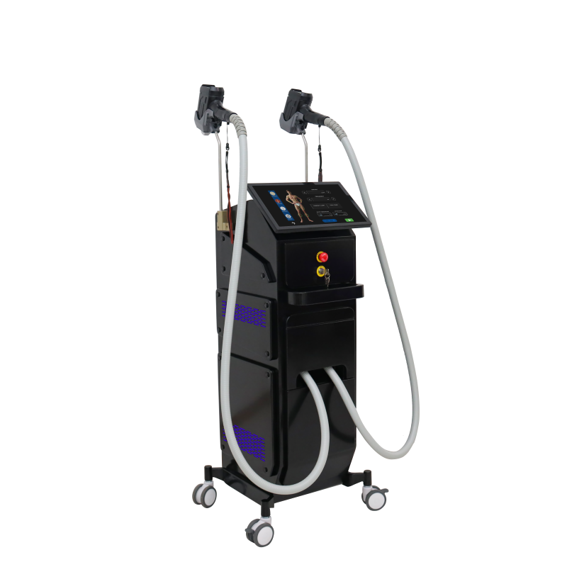 Dispositivo per la depilazione laser a doppio manipolo di nuovo design
