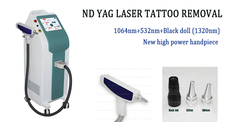 Vendita calda macchina di bellezza nd yag laser a picosecondi rimozione del tatuaggio sbiancamento della pelle 