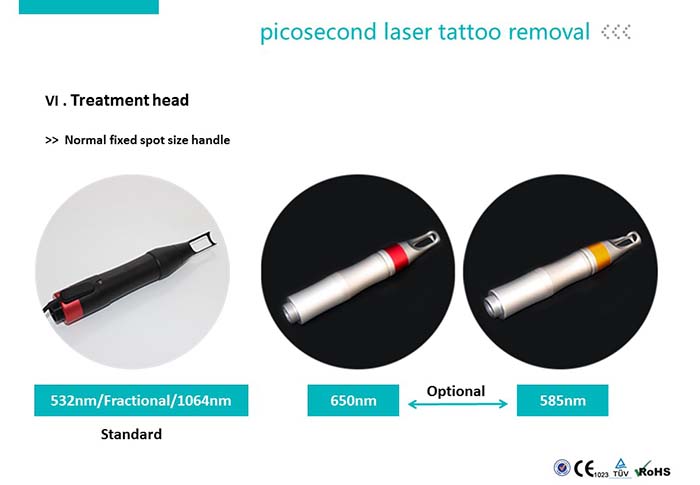 Medical CE Q Switched Nd Yag Laser Pico Tattoo Removal Machine